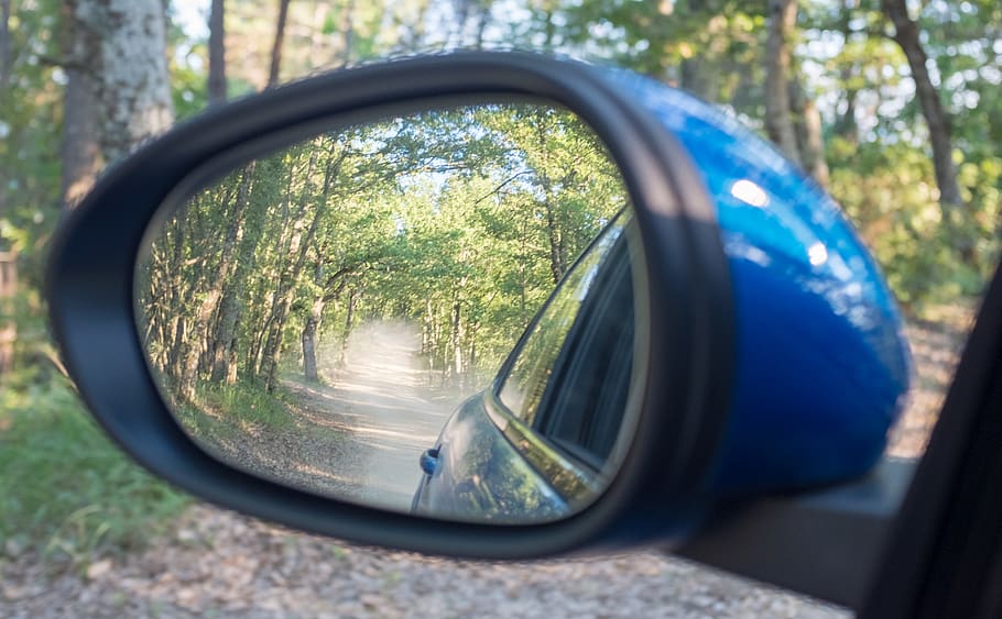 italy, radicondoli, view, reverse, dust, mirror, driving, tuscany HD wallpaper