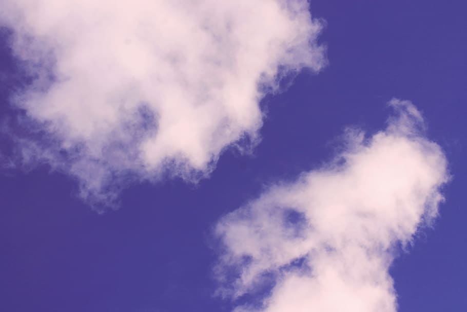 white clouds, nature, sky, outdoors, weather, cumulus, azure sky HD wallpaper