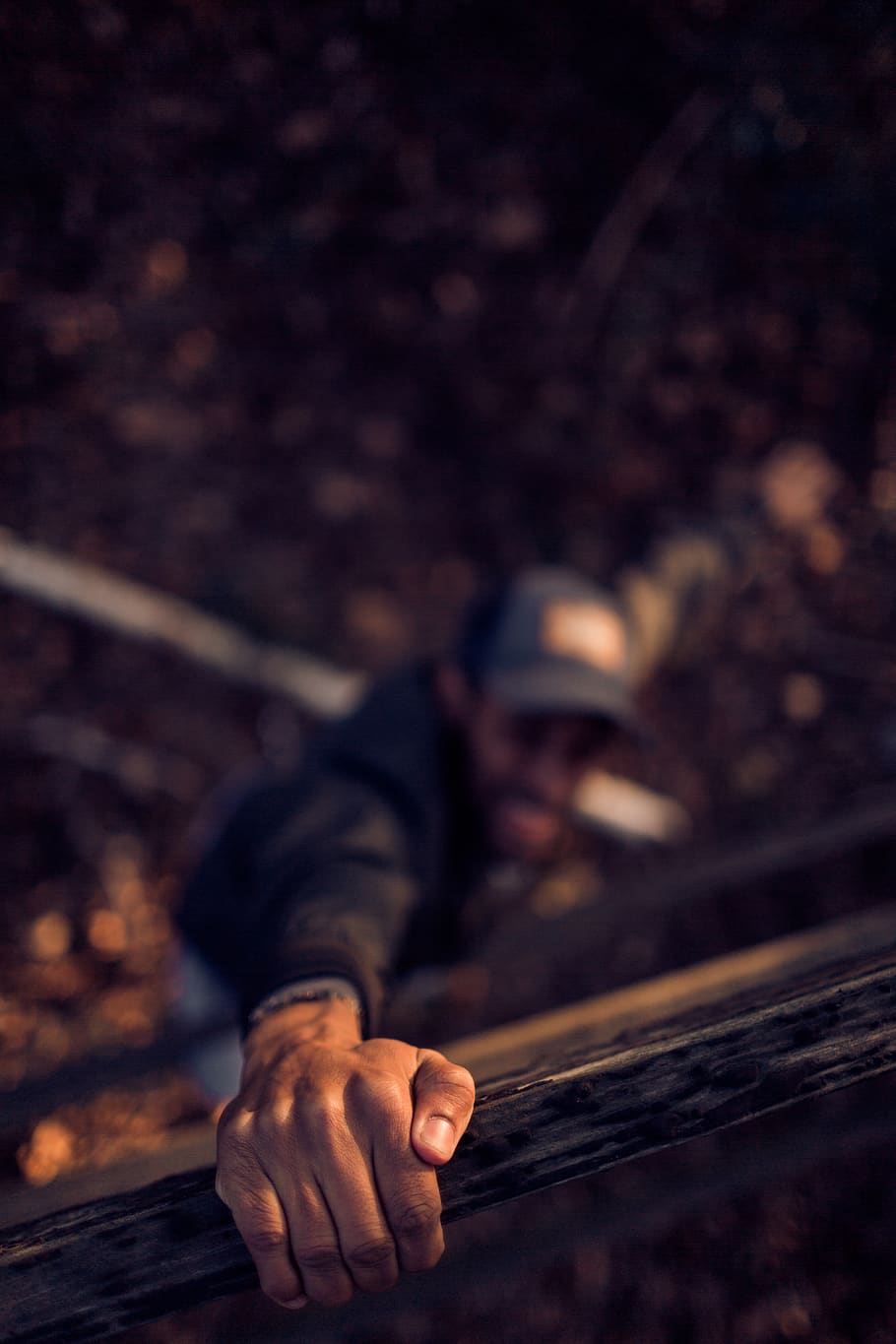 Man Holding On Wood, climb, hand, macro, person, one person, human hand HD wallpaper