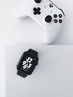electronics, wristwatch, white, iphone, background, technology HD wallpaper