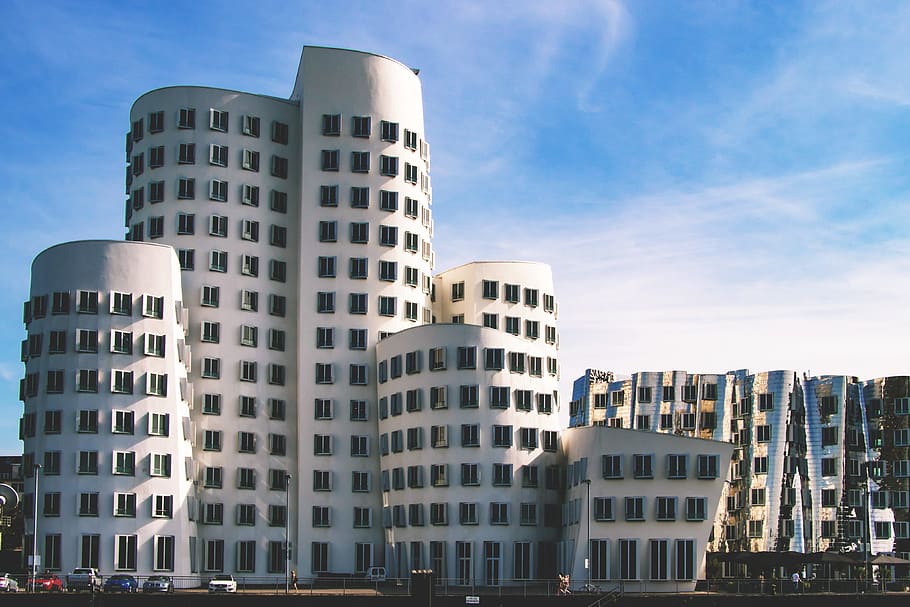 Dusseldorf Buildings, architecture, building exterior, city, built structure HD wallpaper