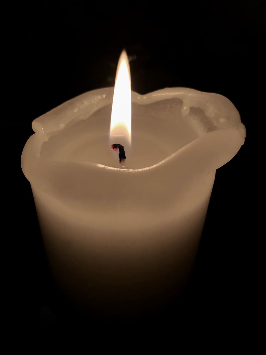 candle, flame, candlelight, burn, fire, wax, shining, mood HD wallpaper