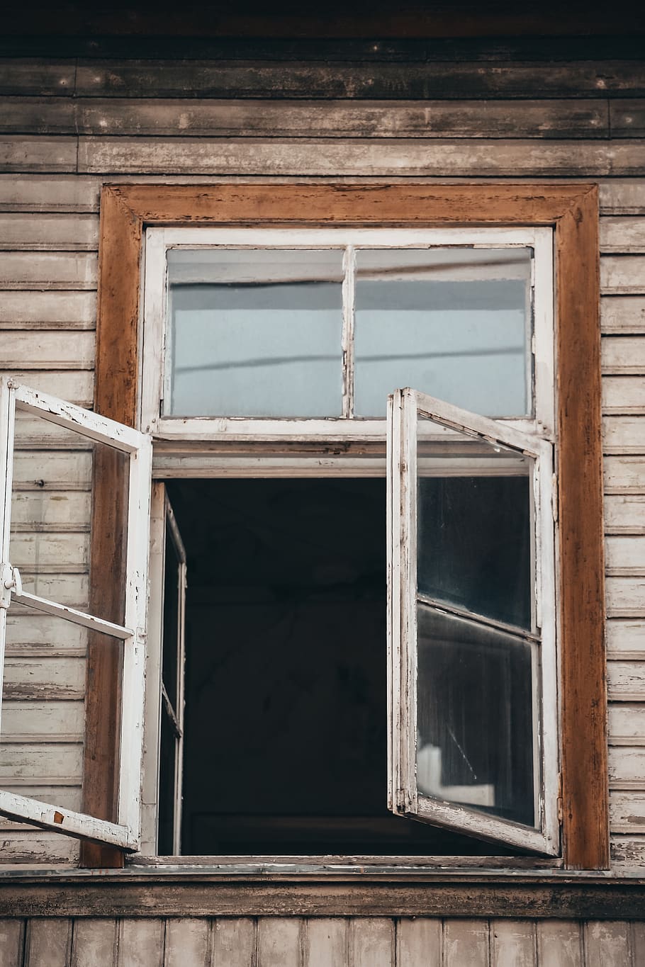 opened window, brick, picture window, wood, door, hardwood, porch HD wallpaper