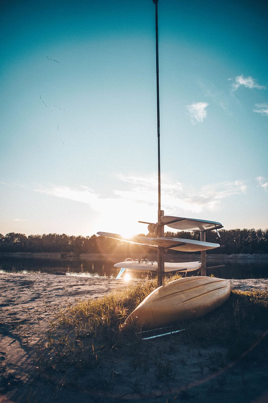germany, rastatt, sun, sunset, sunrays, surf, moody, summer HD wallpaper