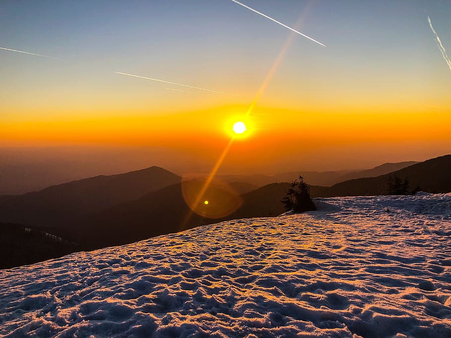 white sand, sky, sun, beauty in nature, sunset, scenics - nature HD wallpaper