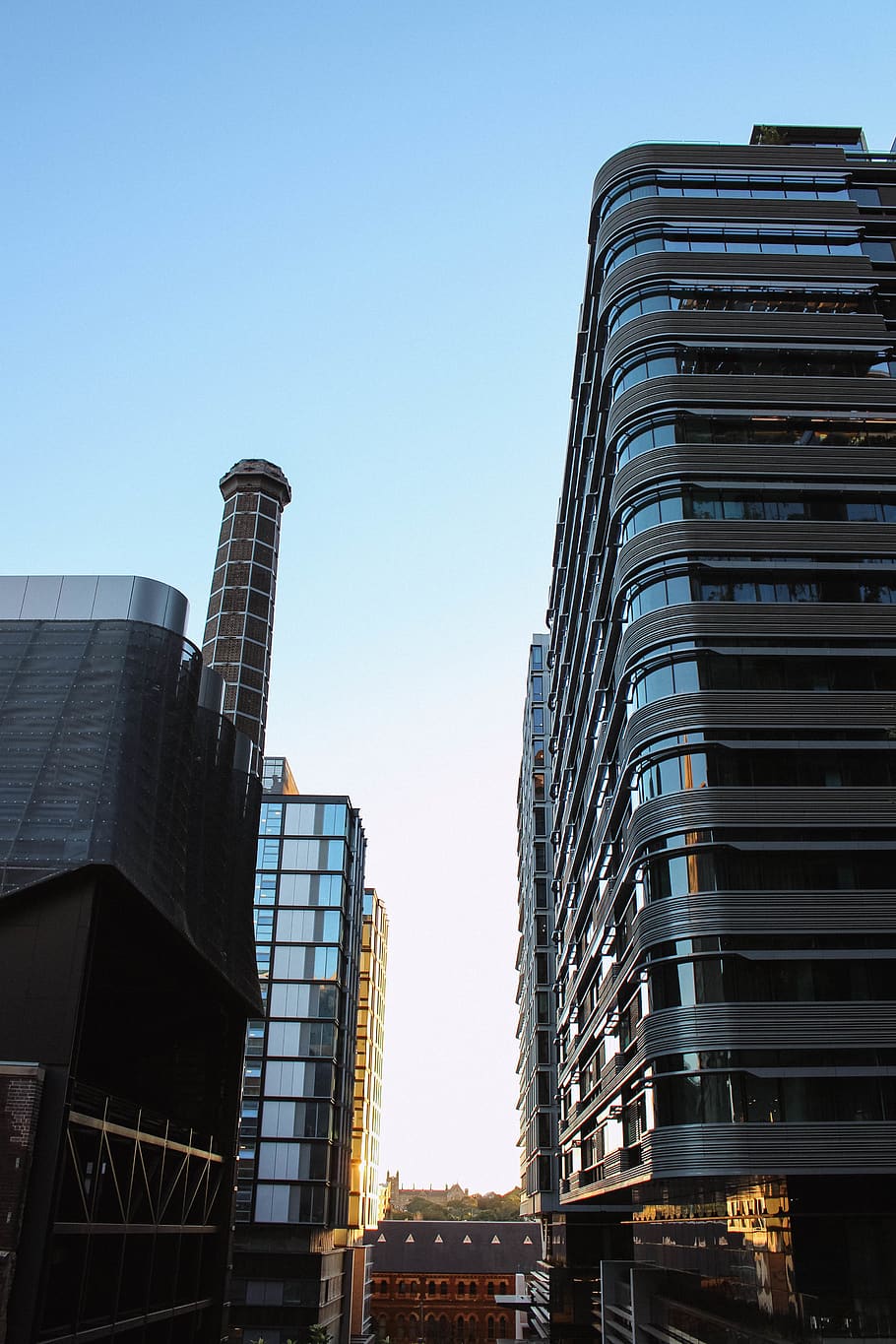 black concrete building, office building, sydney, architecture HD wallpaper