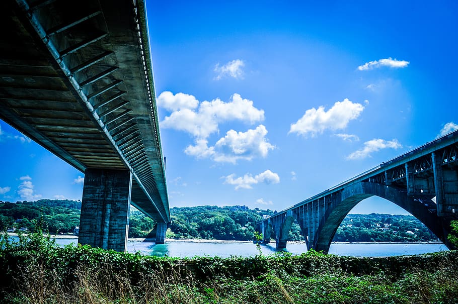 bridge, building, architecture, road, viaduct, arched, outdoors HD wallpaper