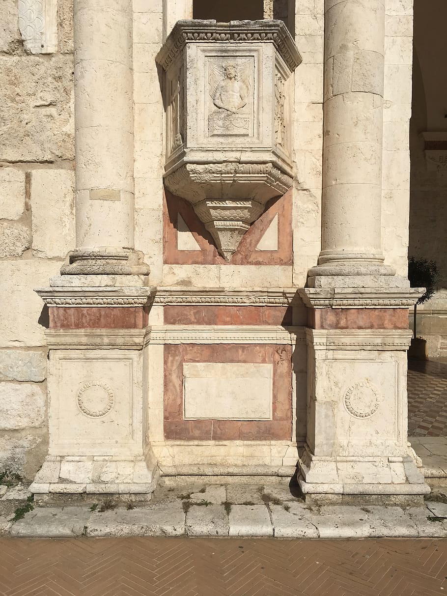 building, architecture, column, pillar, wall, crypt, flagstone HD wallpaper