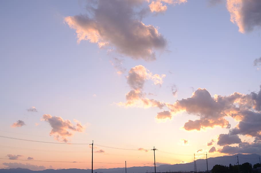 nature, outdoors, sunset, sky, sunlight, weather, dawn, red sky HD wallpaper