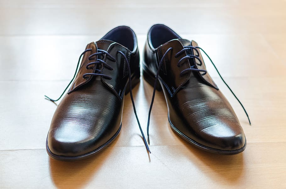 Pair of Black Dress Shoes, classic, clothes, elegant, fashion HD wallpaper