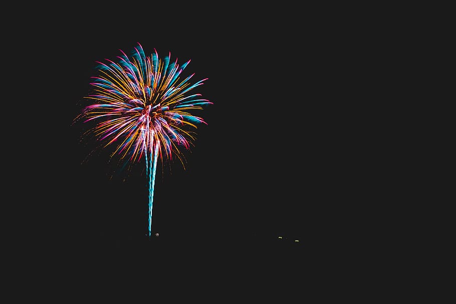 fireworks display, arts culture and entertainment, night, event HD wallpaper