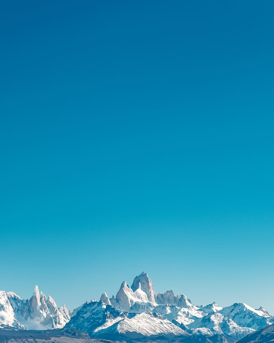 snow capped mountain range, beauty in nature, sky, winter, scenics - nature HD wallpaper