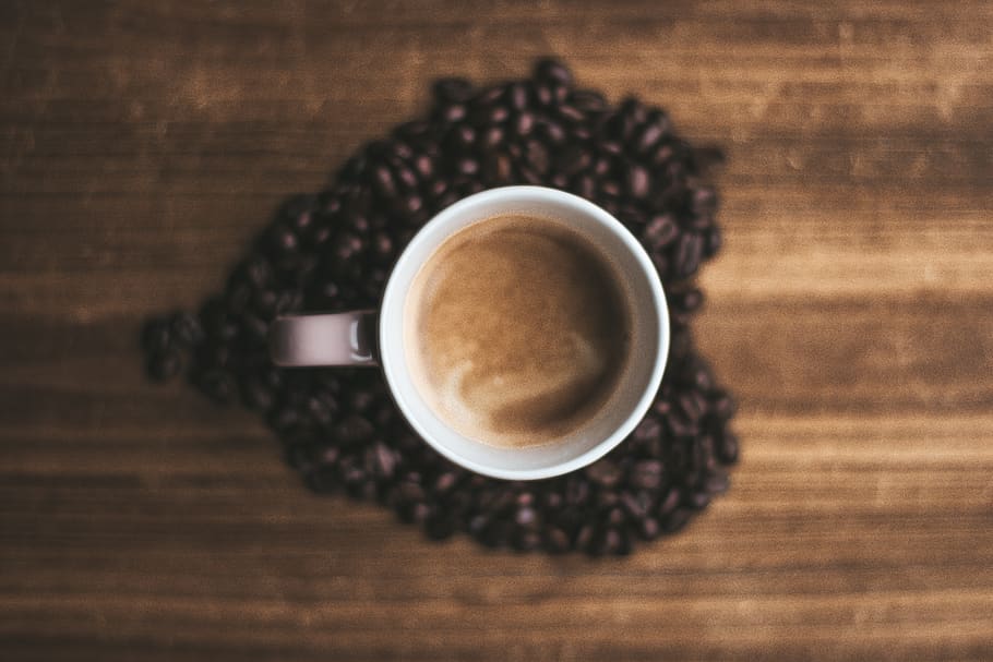 mug filled with coffee, cup, coffee cup, beverage, latte, drink HD wallpaper