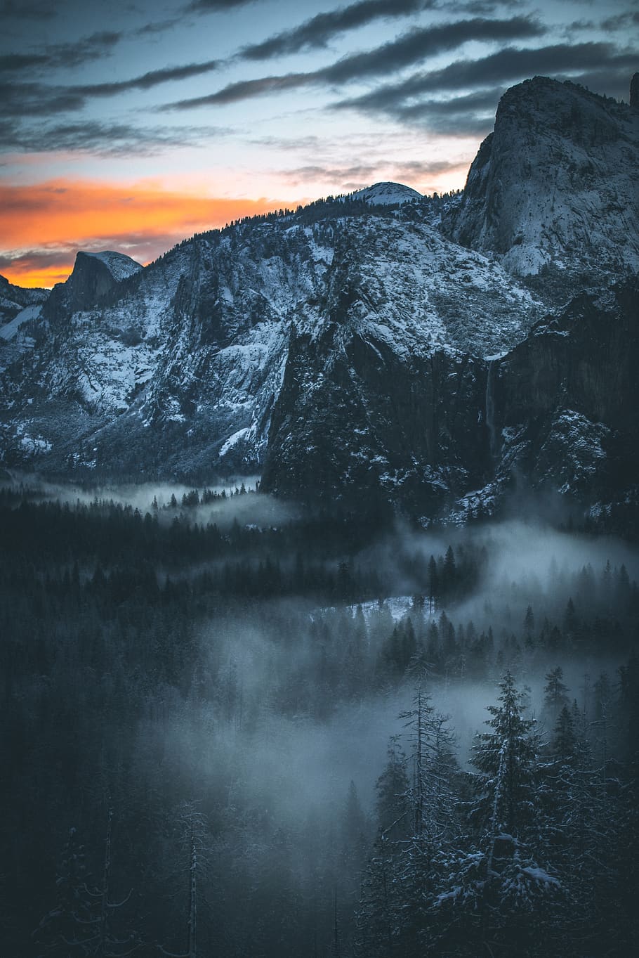 trees and mountain, beauty in nature, scenics - nature, sky, tranquility HD wallpaper