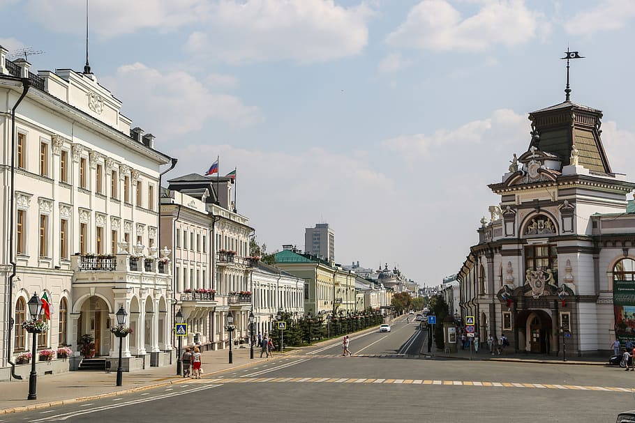 kazan, city, avenue, russia, architecture, tatarstan, journey HD wallpaper