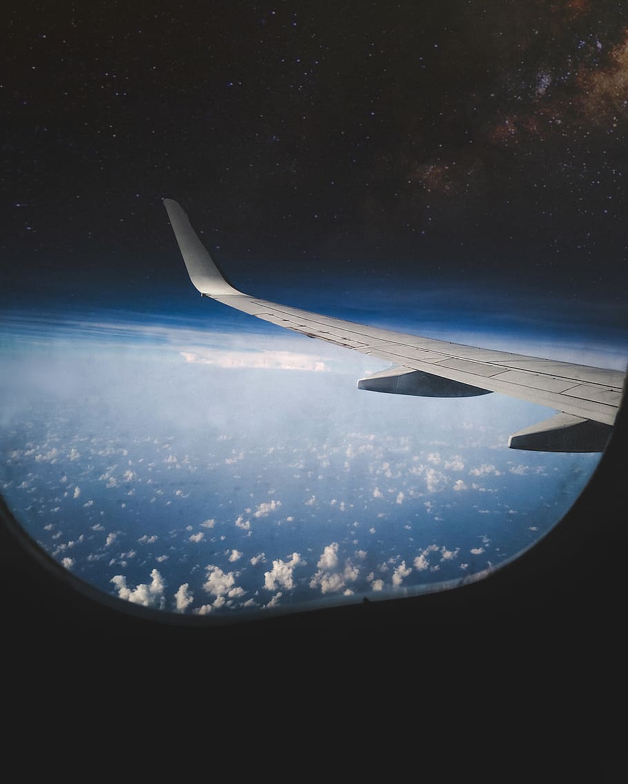 thailand, plane, clouds, sky, blue, airplane, air vehicle, cloud - sky HD wallpaper