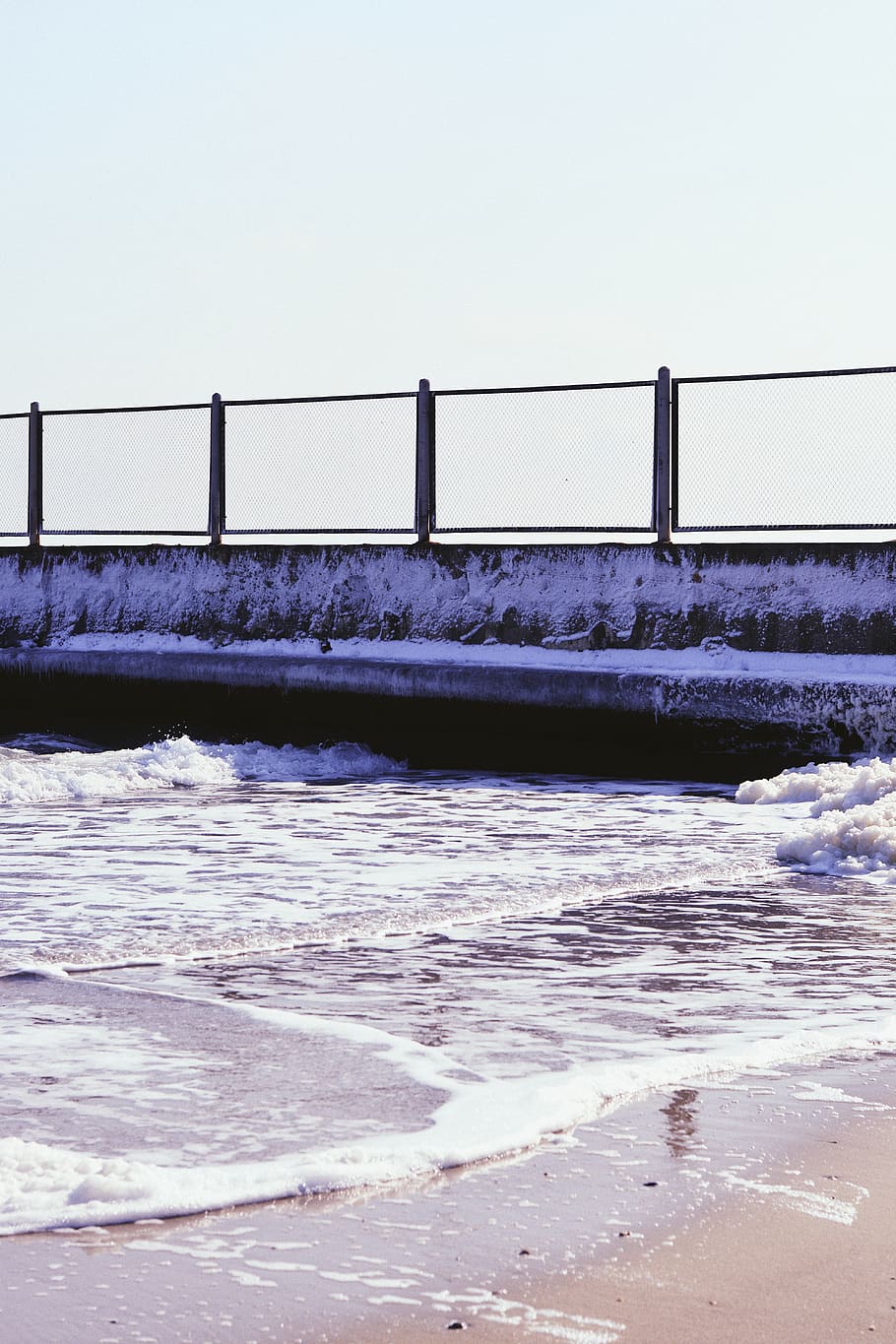 grid, foam, vsco, water, sea, waves, nature, background, wallpaper HD wallpaper