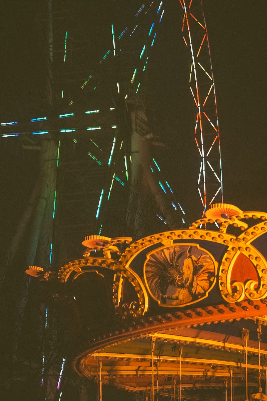 night, illuminated, arts culture and entertainment, no people HD wallpaper
