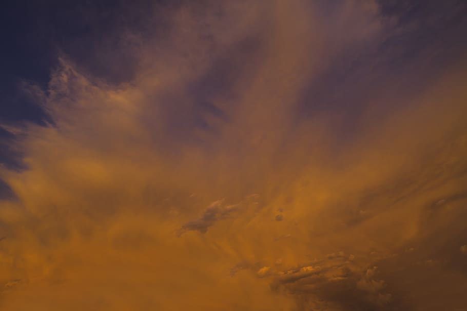 cloud formation during golden hour, nature, outdoors, sky, sunset HD wallpaper