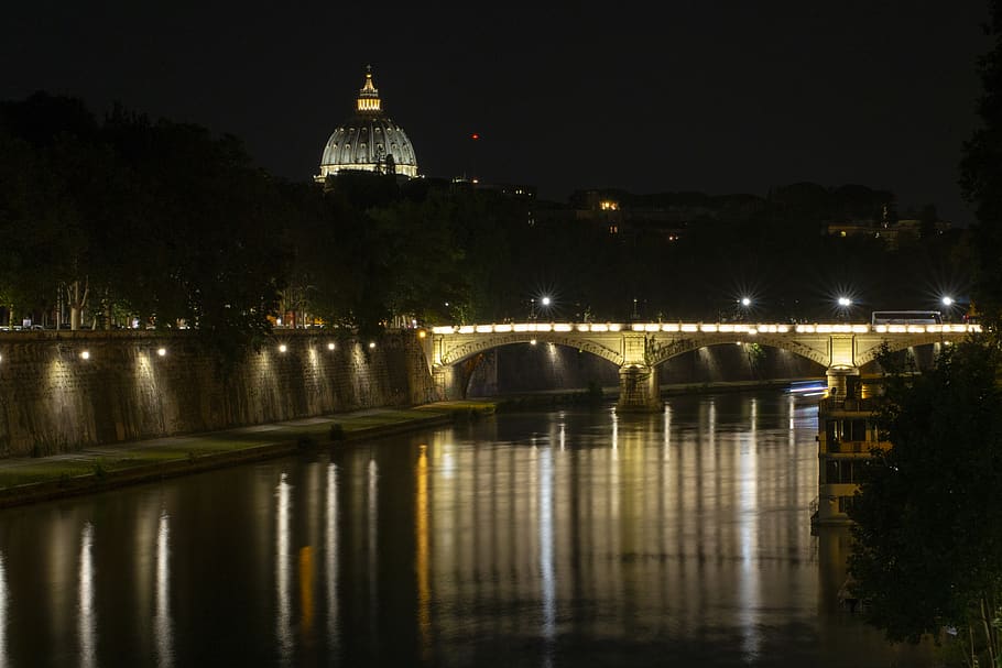 italy, rome, built structure, architecture, bridge, connection HD wallpaper