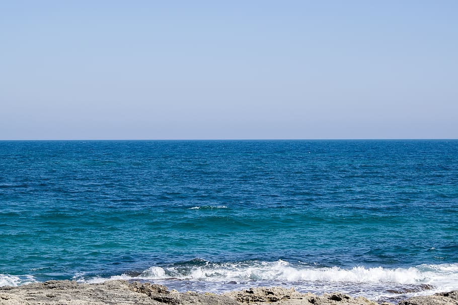 sea, rocks, cliffs, water, nature, costa, landscape, puglia HD wallpaper