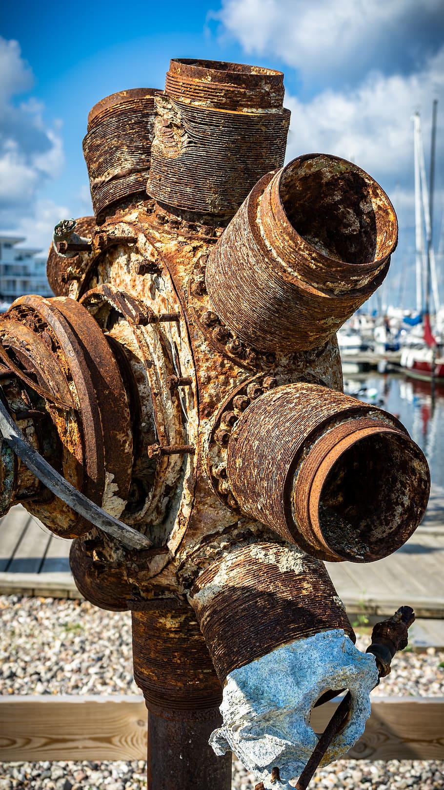 propeller, old, rusty, iron, metal, weathered, motor, drive HD wallpaper