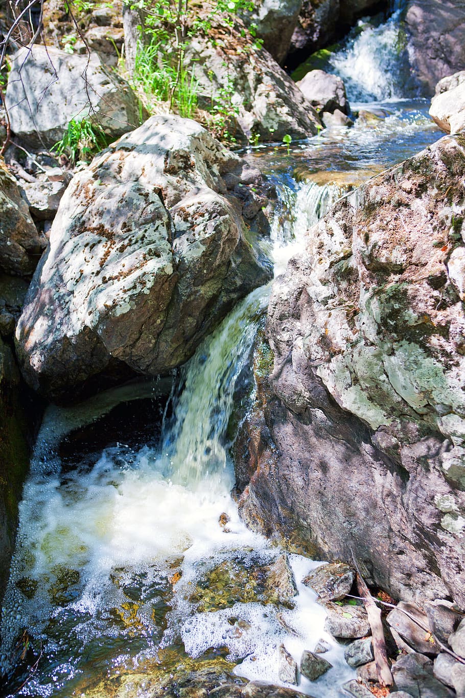 waterfall, cascade, flow, landscape, liquid, river, rush, russia HD wallpaper