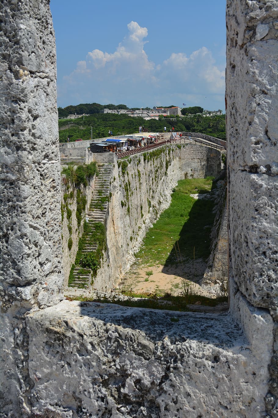 castle, cuba, sky, fort, fortress, havana, caribbean, rock HD wallpaper