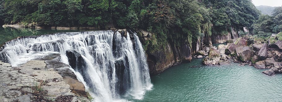 taiwan, water, beauty in nature, scenics - nature, tree, motion HD wallpaper
