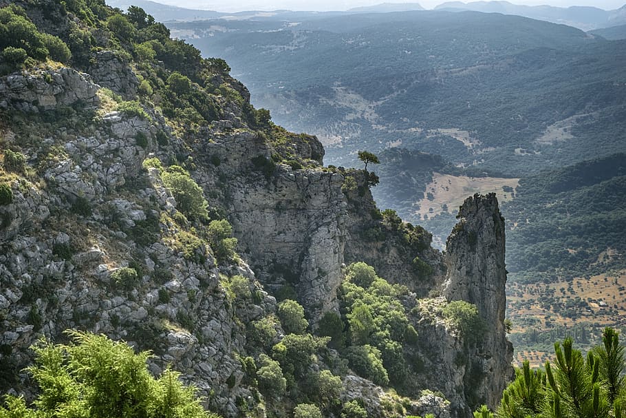 landscape, mountain, hiking, peak, grazalema, cadiz, spain HD wallpaper