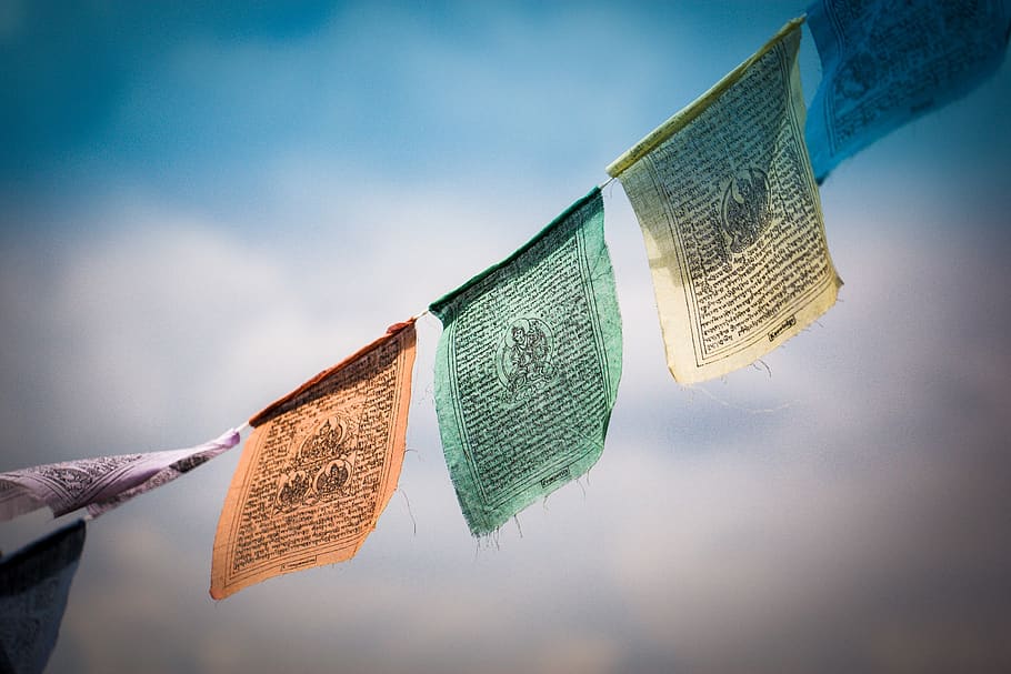 tibet, prayer flags, tibetan prayer flags, buddhism, culture