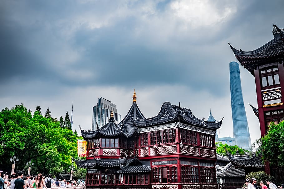 china, shanghai, architecture, built structure, building exterior HD wallpaper