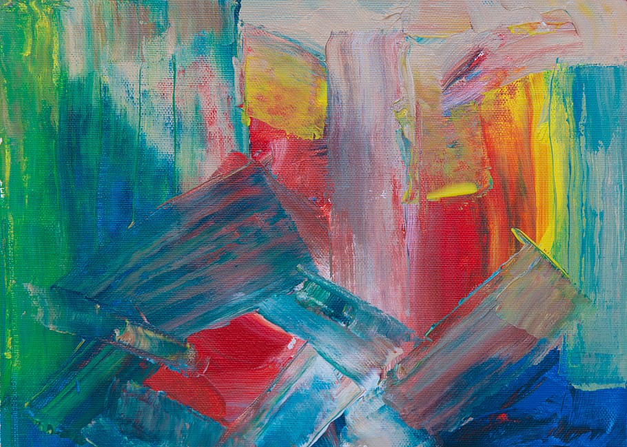 abstract painting, background, wallpaper, texture, wall art HD wallpaper