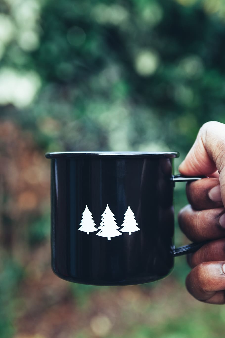 mug, hot, coffee, drink, hand, blur, bokeh, smoke, christmas HD wallpaper