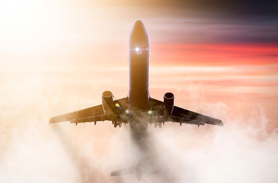 brown airplane during daytime, air vehicle, flying, mode of transportation HD wallpaper