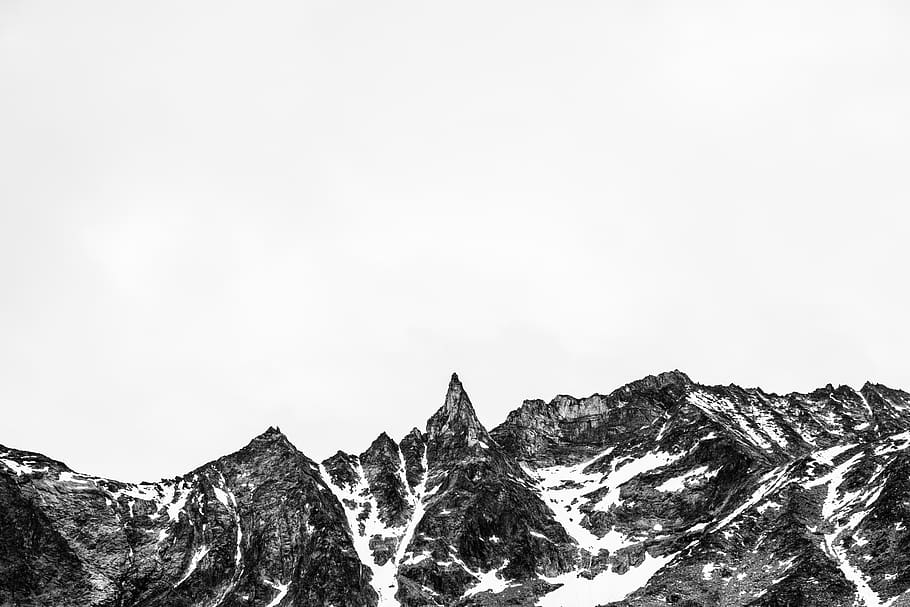 sky, grey, silence, peace, altitude, nature, outdoor, hiking, HD wallpaper