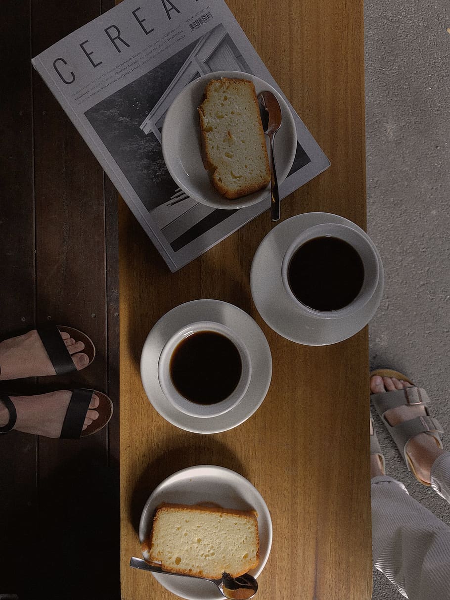 Two Cup of Coffees Between Two Sliced Breads, #vietnamese, black coffee HD wallpaper