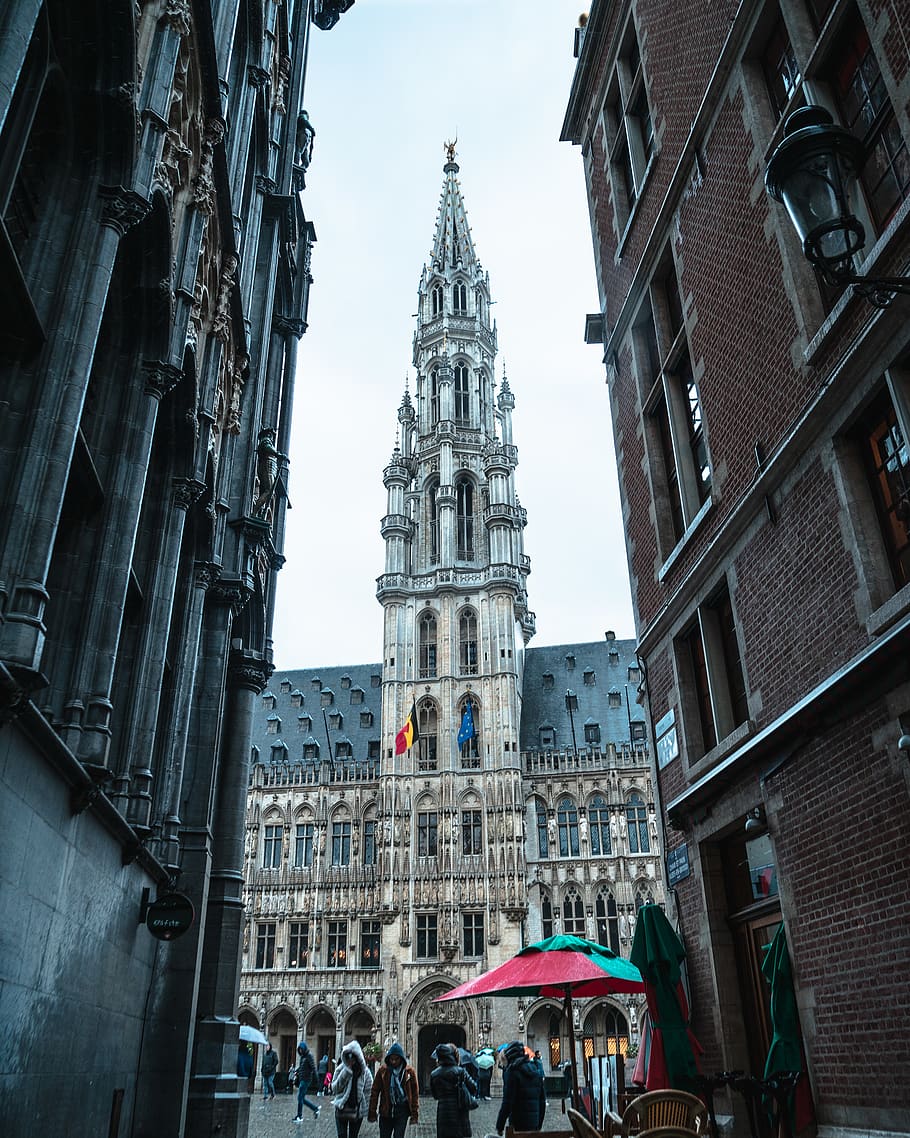 Photo Of A Building, administration, architecture, brussels, city HD wallpaper