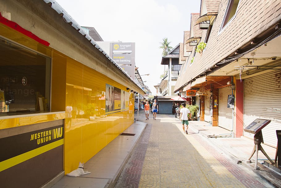 thailand, phi phi islands, street, architecture, city, built structure HD wallpaper