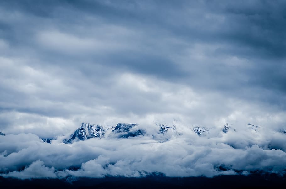 snow-covered mountain during daytime, cloud - sky, beauty in nature HD wallpaper