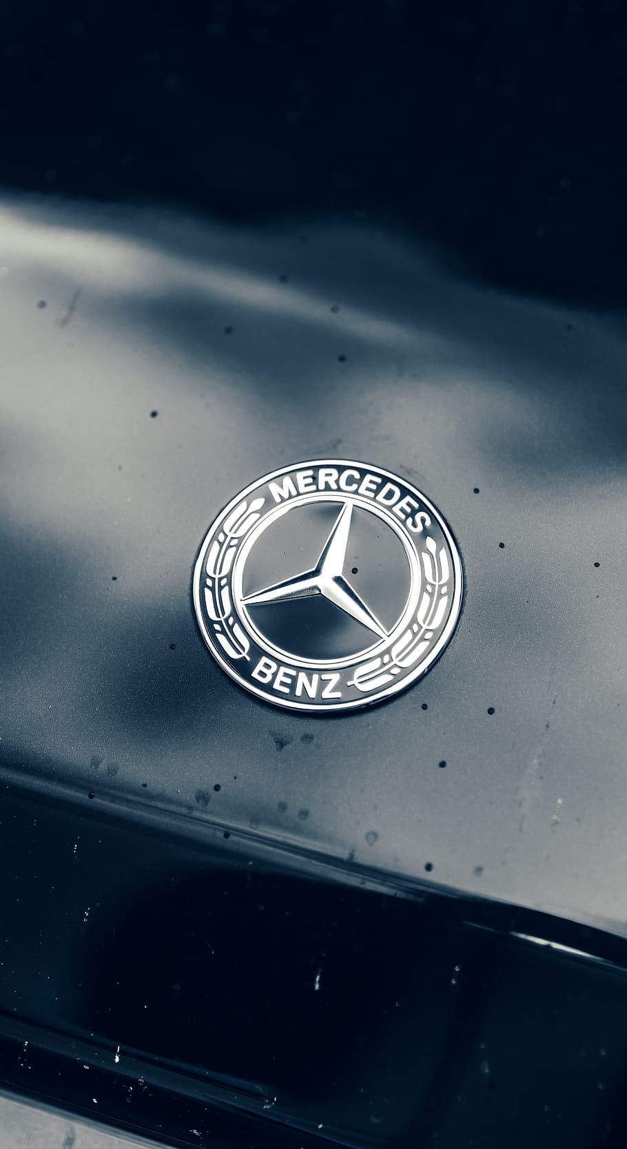 HD wallpaper: chrome steel Mercedes Benz emblem, trademark, symbol, logo,  wristwatch | Wallpaper Flare