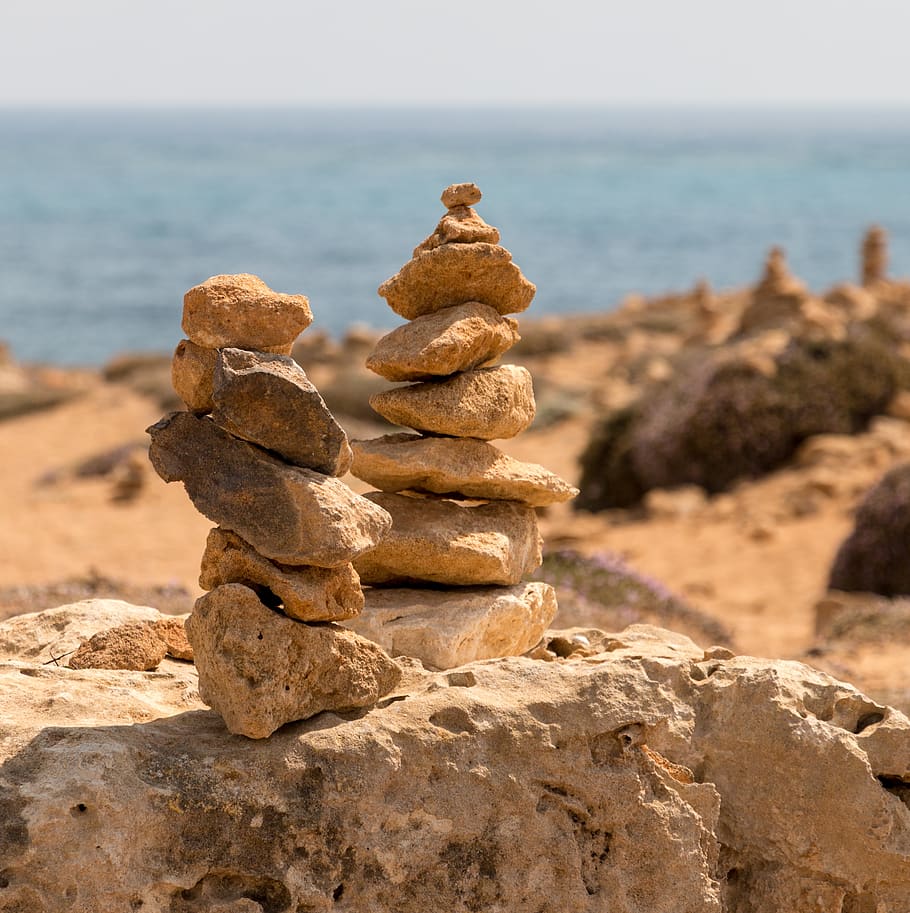 cypress, paphos, historical, archaeological, rocks, stones, HD wallpaper