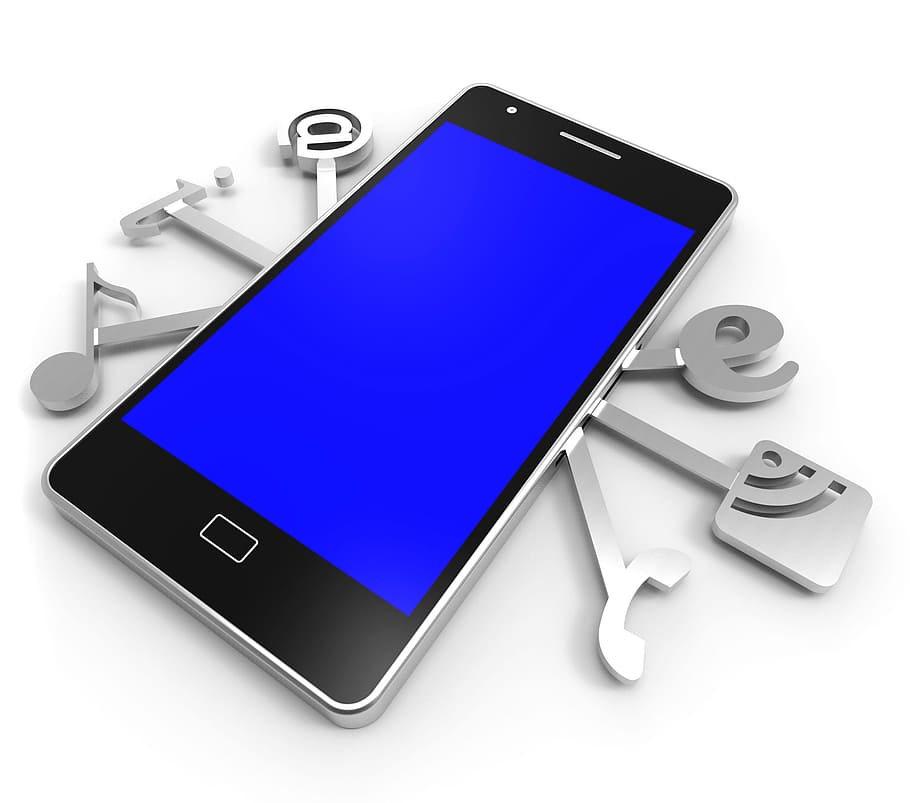Social Media Phone Represents News Feed And Application, application software HD wallpaper