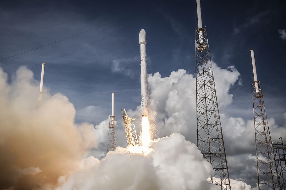 rockets, rocket ship, smoke, launch, space, shuttle, cloud - sky HD wallpaper