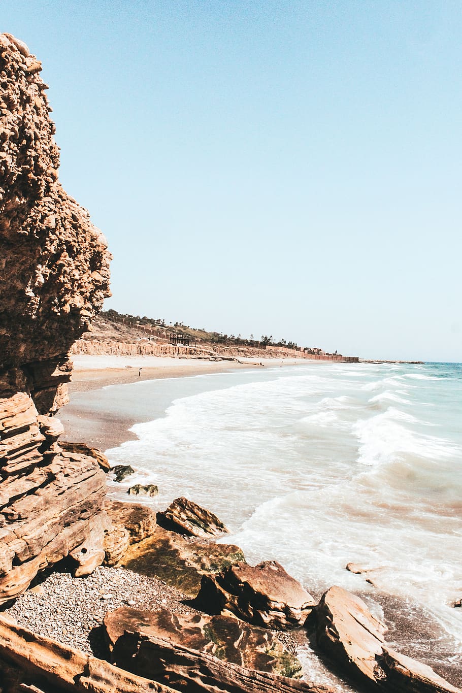 morocco, awrir, ondas, olas, waves, sea, mar, ocean, mountains