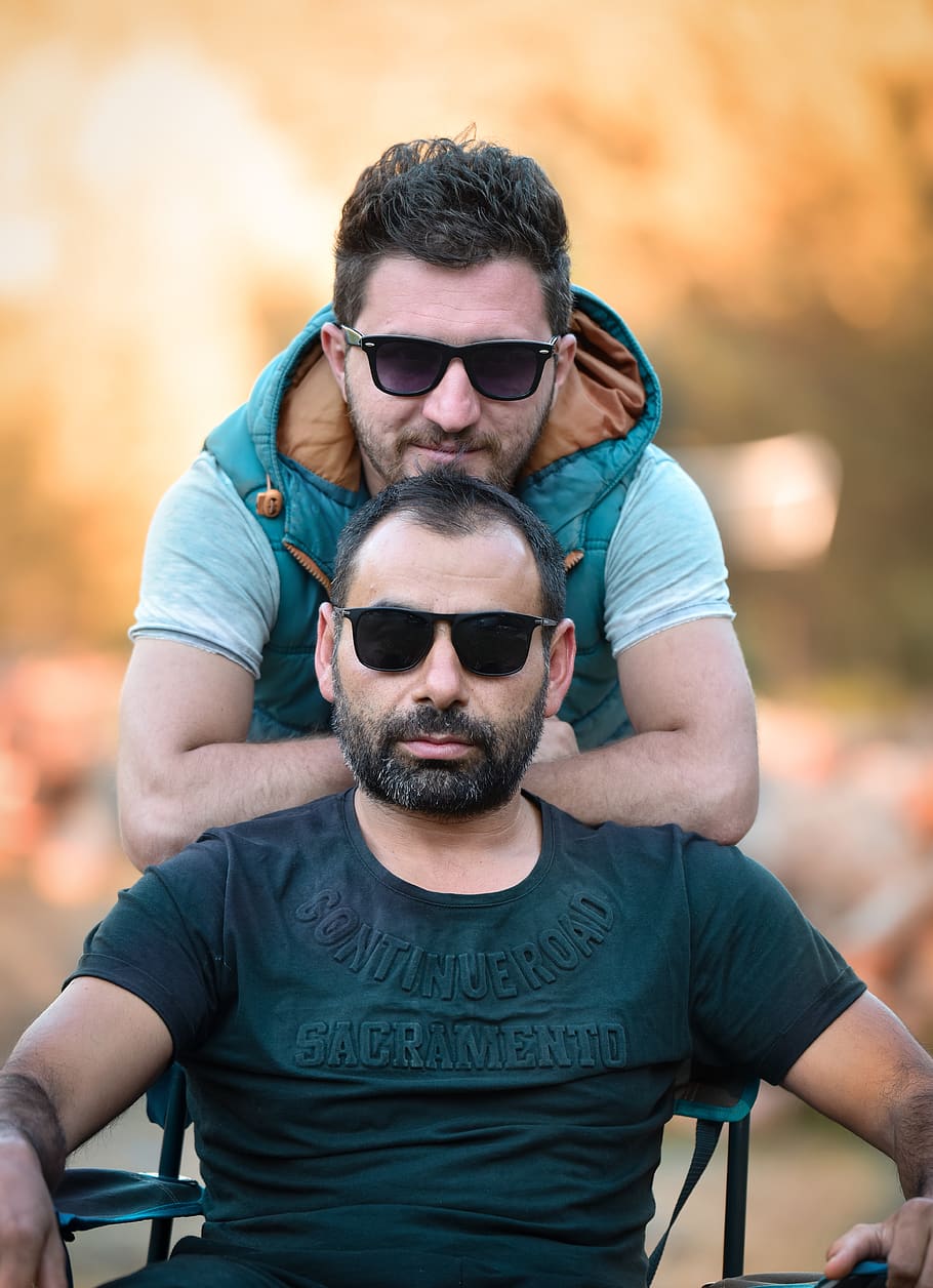 man, guys, glasses, beard, hoody, sunglasses, fashion, real people HD wallpaper