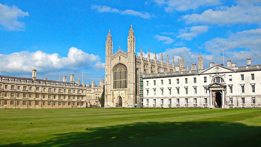 kings college, cambridge, uk, university, england, architecture
