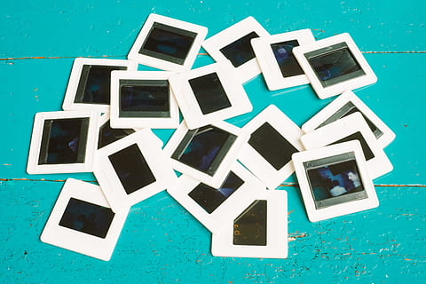 Old slide film, analog, blue, camera, equipment, floor, ground HD wallpaper