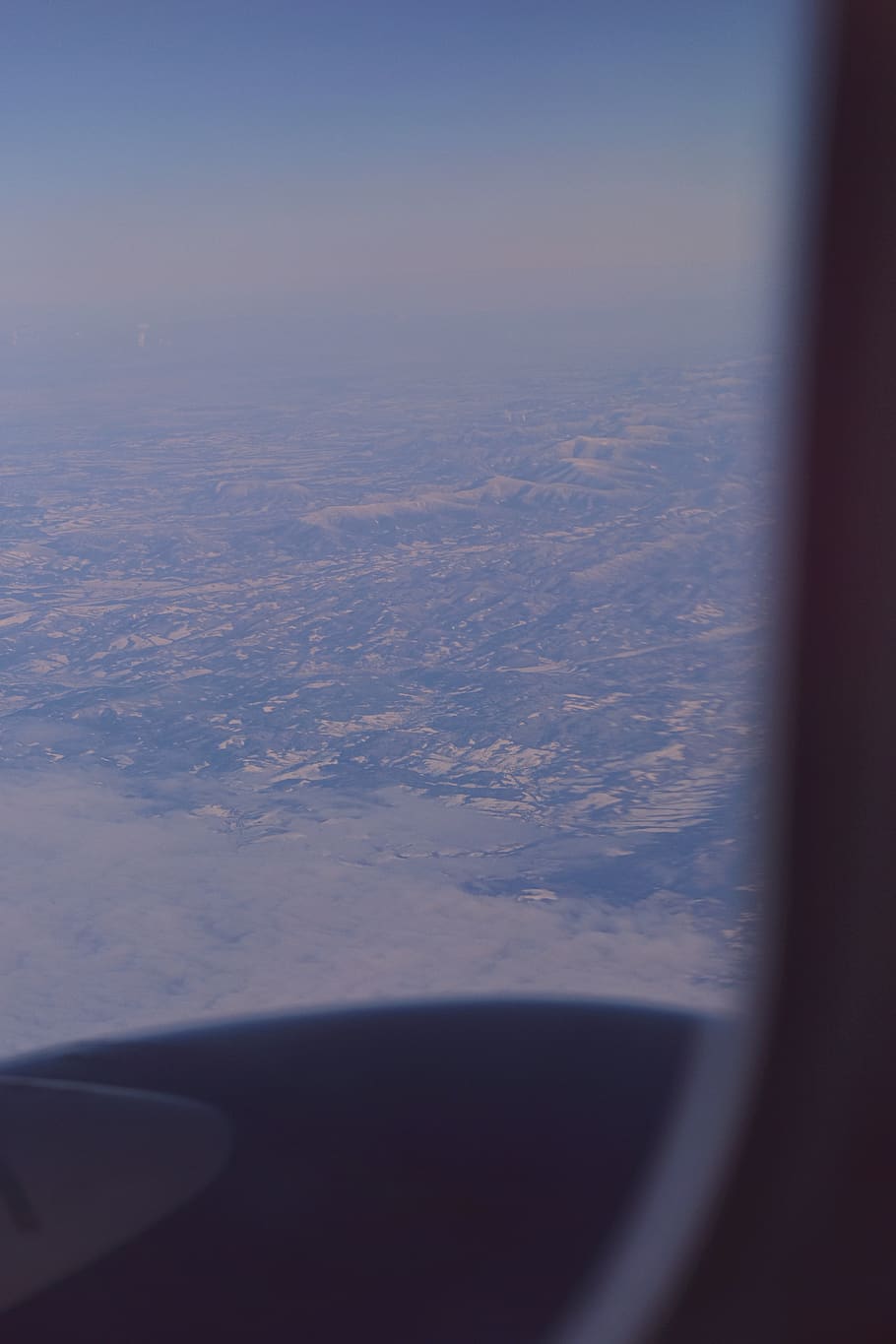 View From Aircraft Window, window seat, mode of transportation HD wallpaper