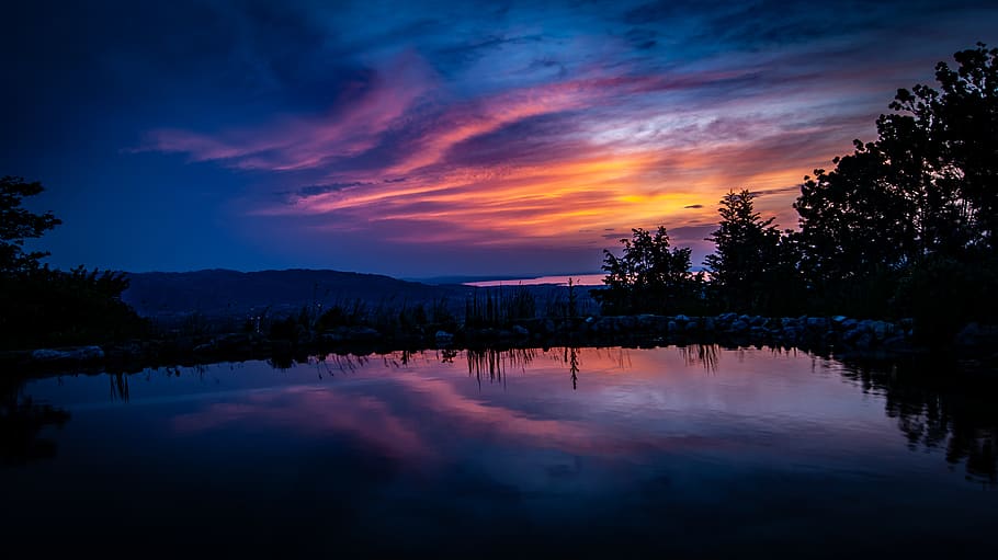 scenics - nature, beauty in nature, water, sky, reflection HD wallpaper